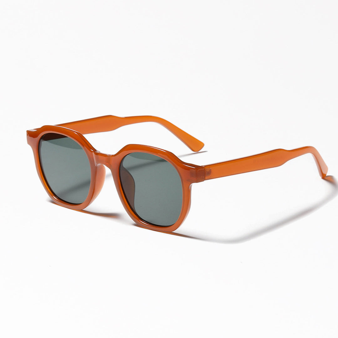 Damen stylische Sonnenbrille mit klarem Rahmen und polarisierten Gläsern Karnz