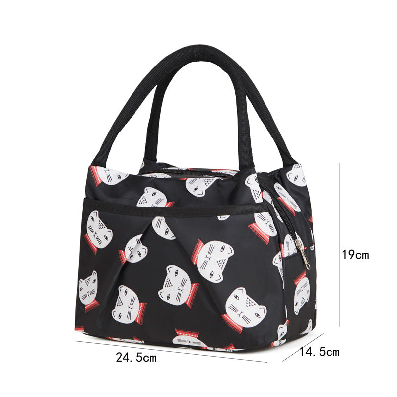 Blumige isolierte Lunch-Kühltasche Karnz