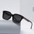 Damen stilvolle quadratische Sonnenbrille mit robustem Rahmen Karnz