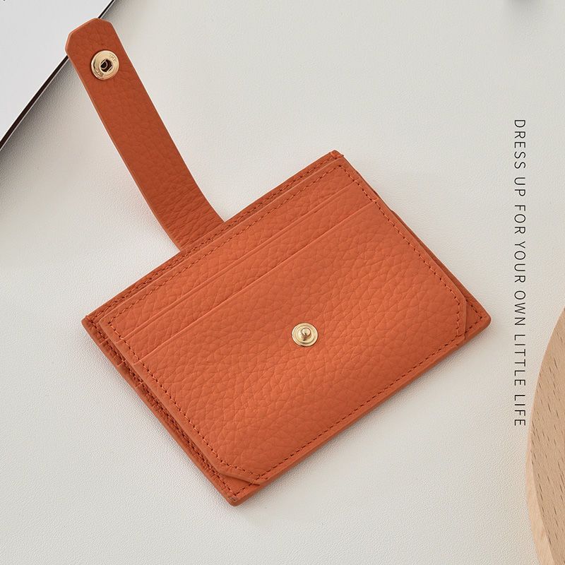 Texturierter Leder-Kartenhalter Karnz