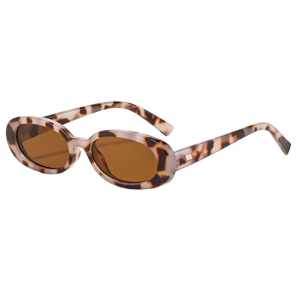 Stylische ovale Rahmen Sonnenbrille Karnz