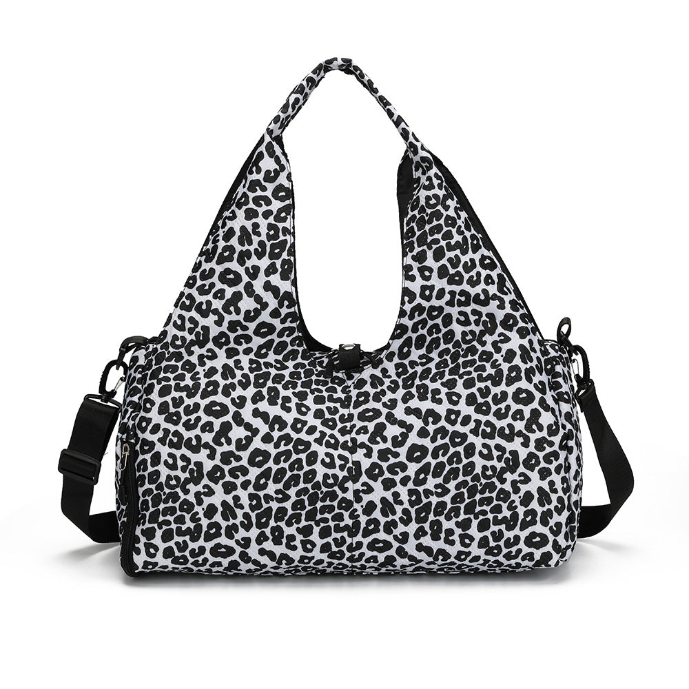 Blumenmuster gesteppte Schultertasche Karnz