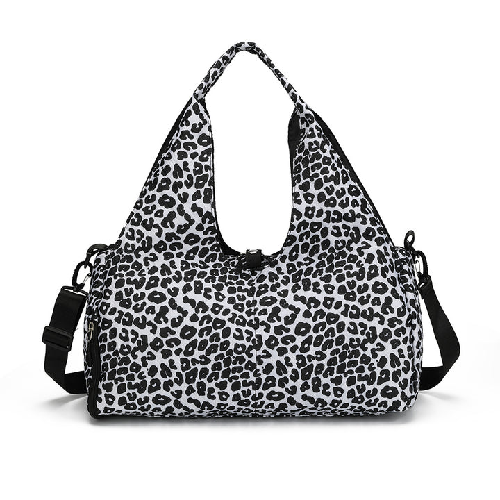 Blumenmuster gesteppte Schultertasche Karnz