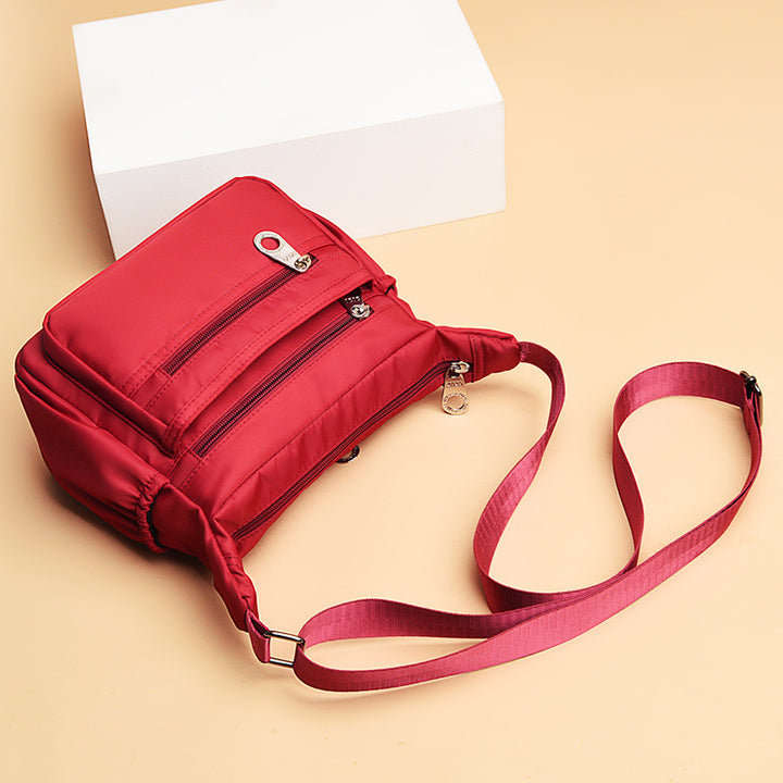 Multi-Reißverschluss Crossbody Organizer Tasche Karnz