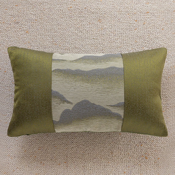Edles Kissen mit Bergmotiv