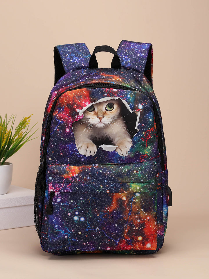 Katze-Themen Abenteuer Rucksack Karnz