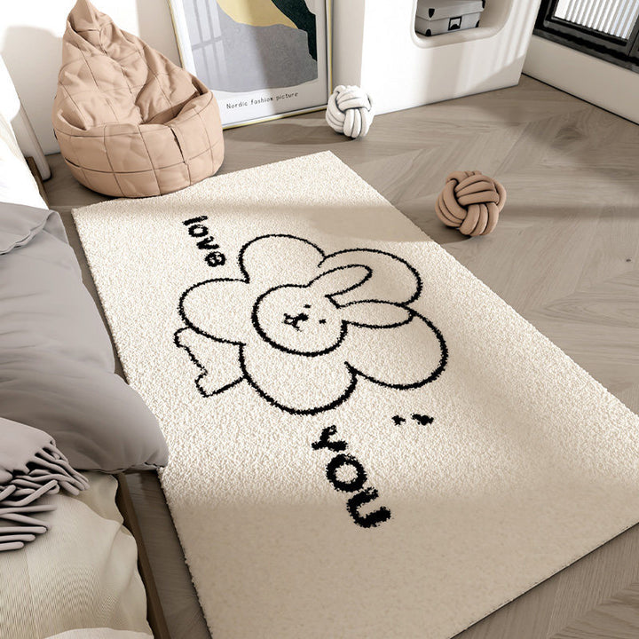 Plüsch Hase-Themen Teppich