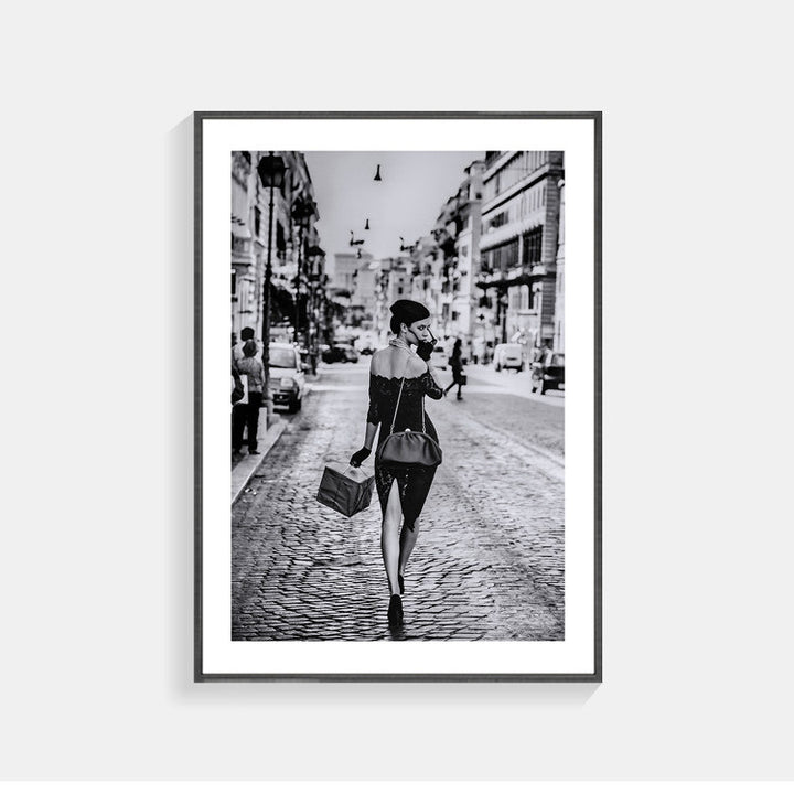 Vintage Inspirierte Gerahmte Kunstdruck