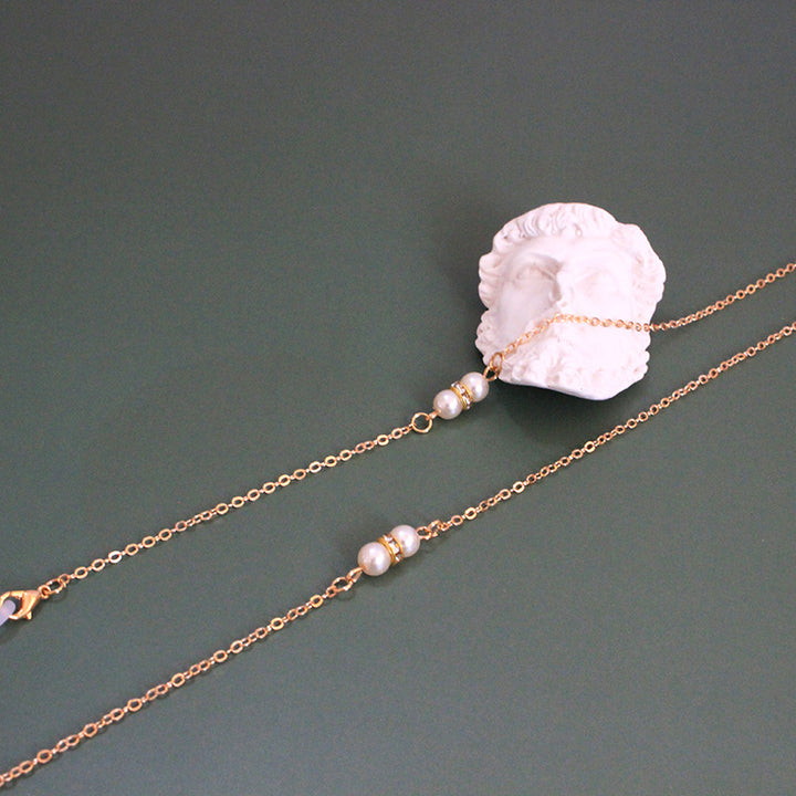 Elegante Perlenkette mit Verstellbarem Design Karnz