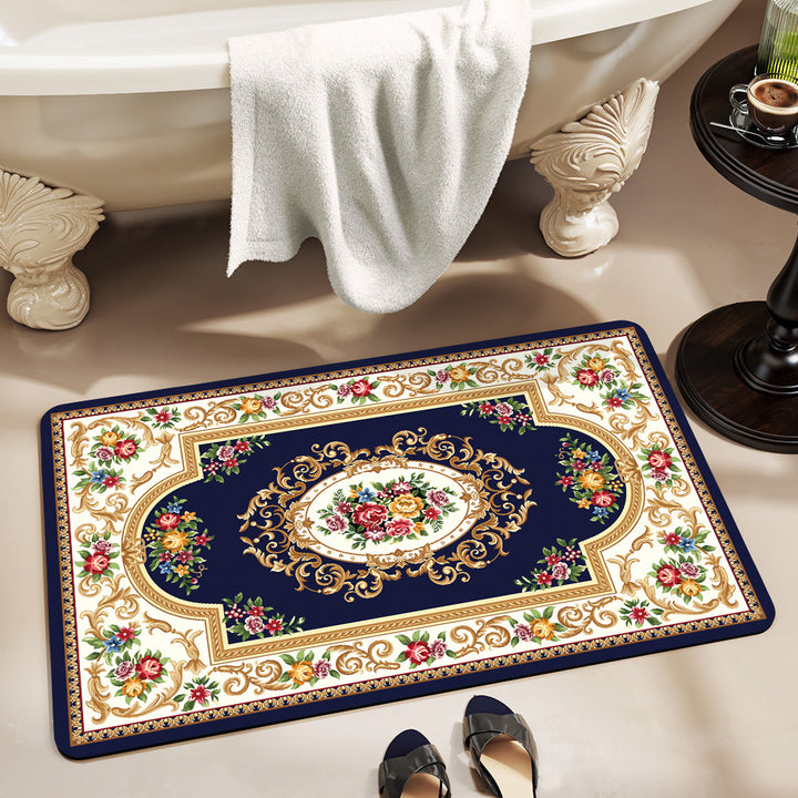 Florales Design Absorbierende Badezimmermatte Karnz