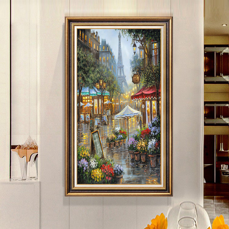 Elegante Schwan Landschaft Gerahmtes Kunstwerk