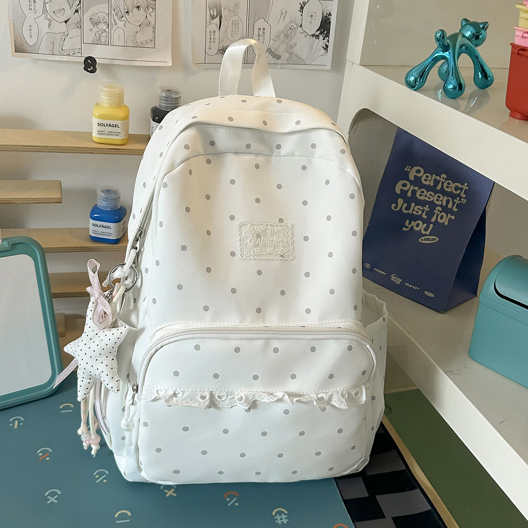 Polka Dot Dekorative Rucksack Karnz