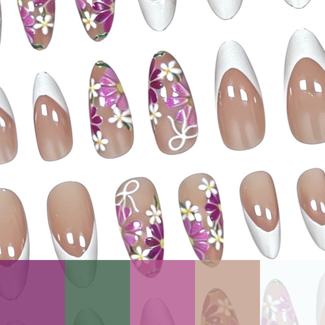 Ausgefallene Florale Nagelkunst Karnz