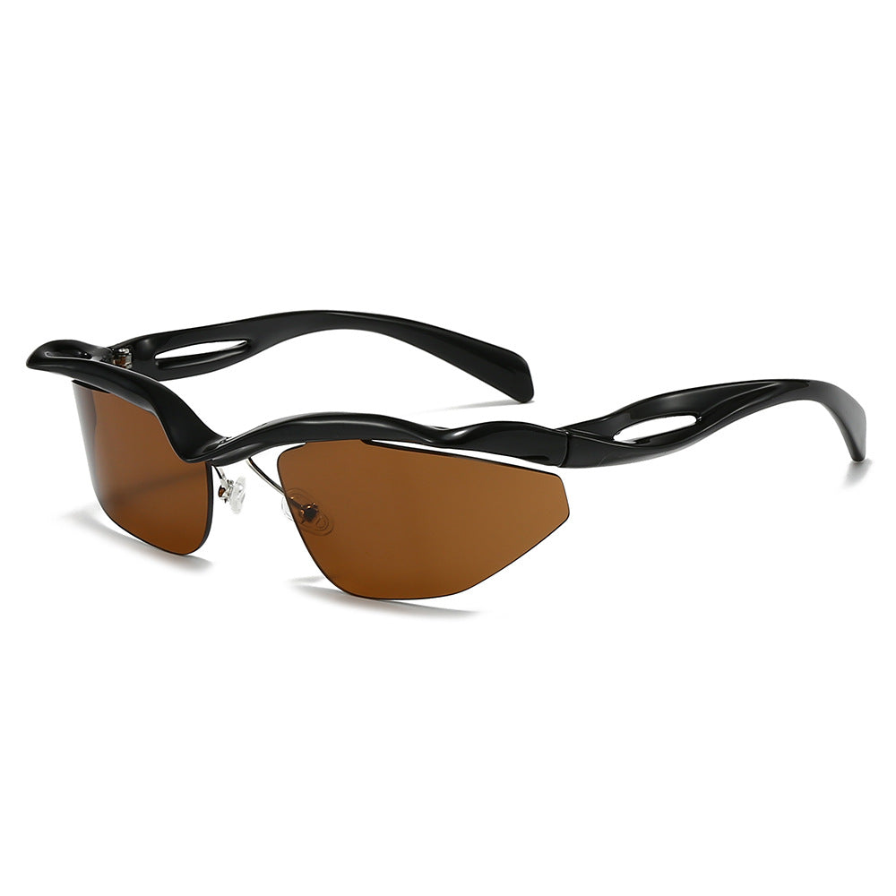 Damen Sportliche Sonnenbrille mit aerodynamischem Rahmen Karnz 1780028486