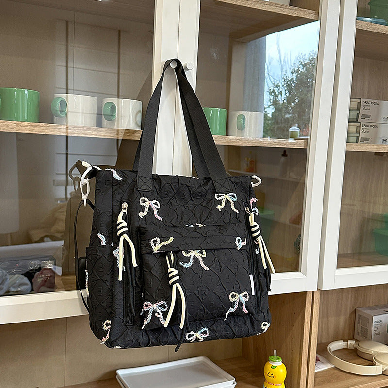 Gepolsterter Rucksack mit Schleifen-Detail Karnz