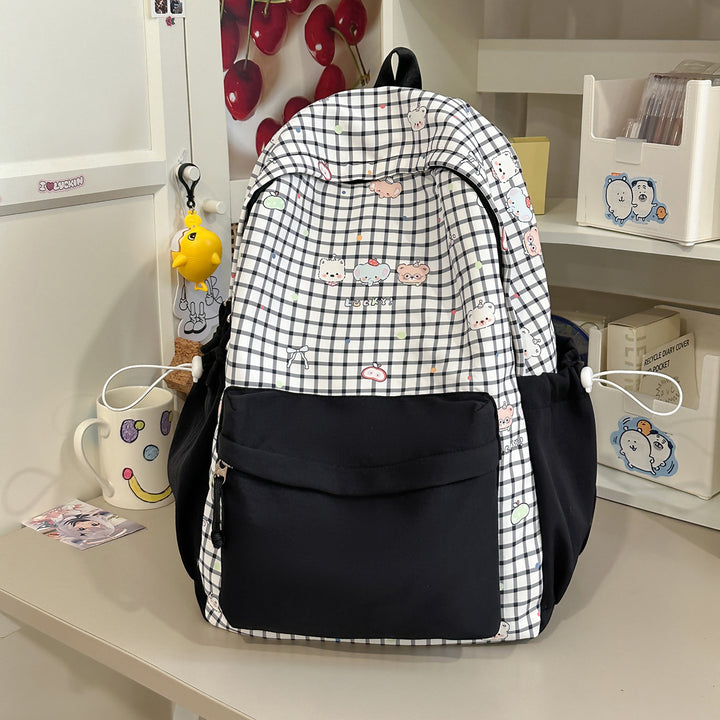 Süßer Charakterdruck Pink Rucksack Karnz