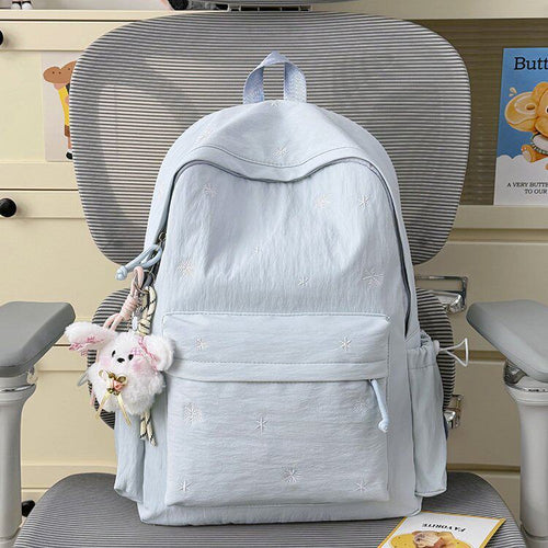 Adorabler Weicher Stoff Bestickter Rucksack