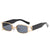 Damen modische Sonnenbrille mit innovativem rechteckigem Design und elegante Metallakzenten Karnz
