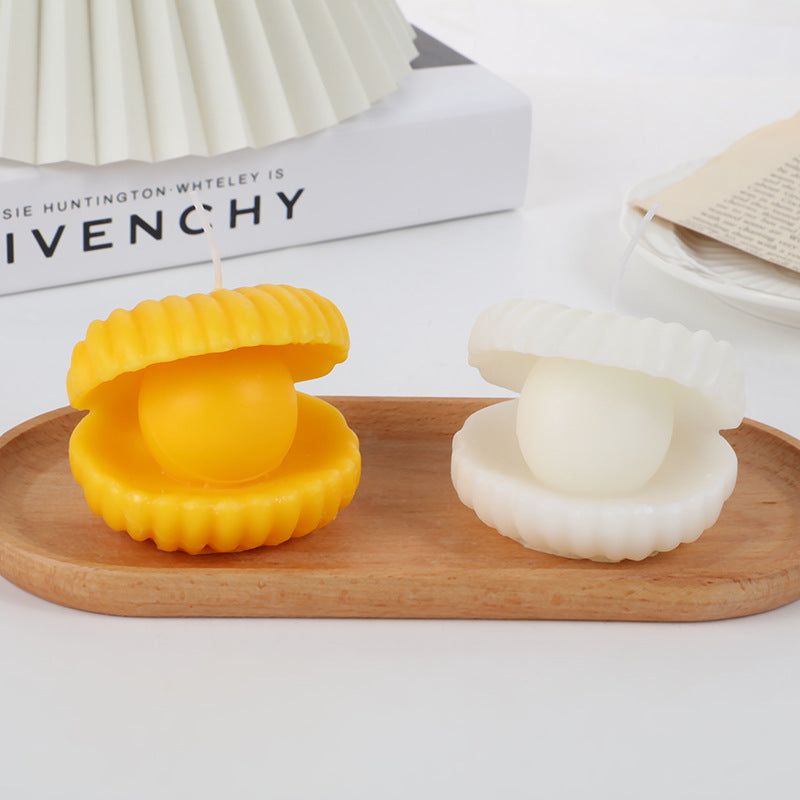 Clam-Shell-Perlen-Dekorativer Tischkerze