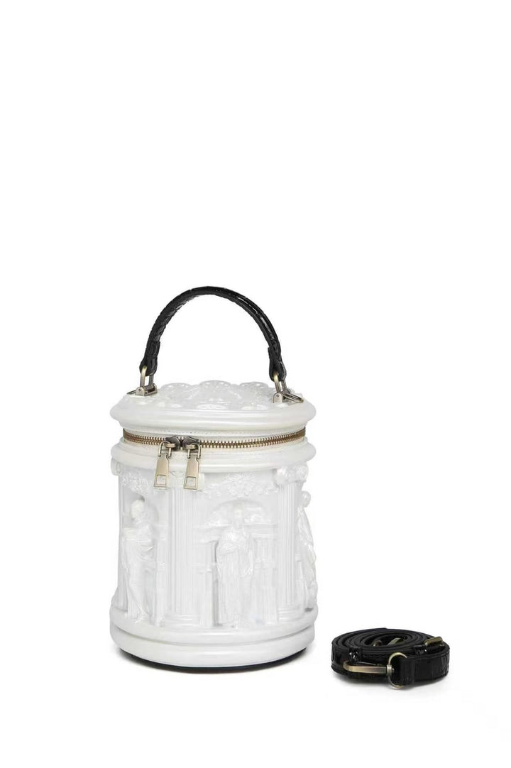 Skulpturaler Henkel-Eimer-Tasche