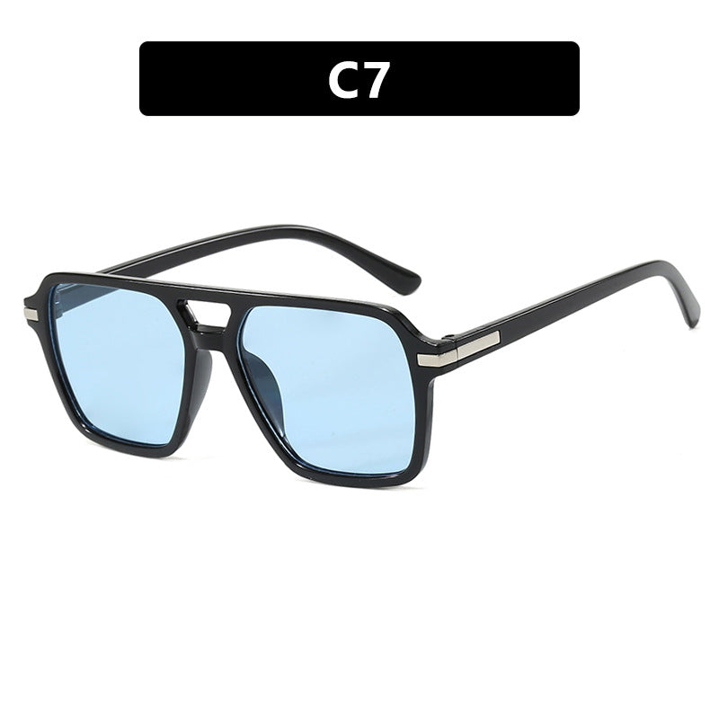Damen modische rechteckige Sonnenbrille mit stylishem Design und UV-Schutz Karnz