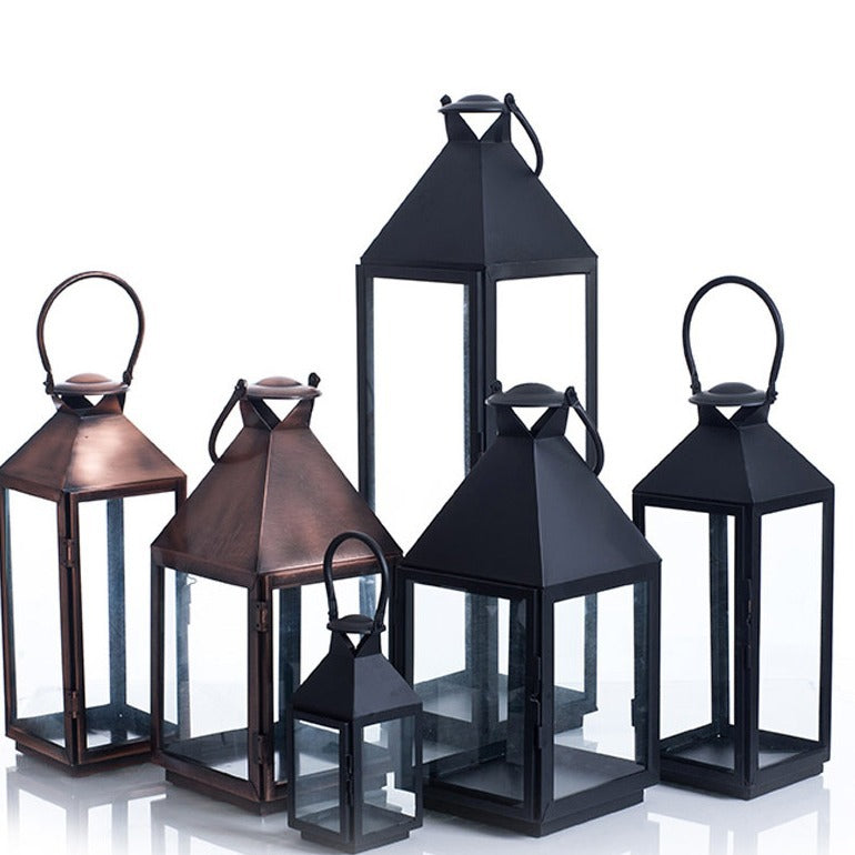 Multi-Size Metall- und Glaslaternen-Kollektion Karnz