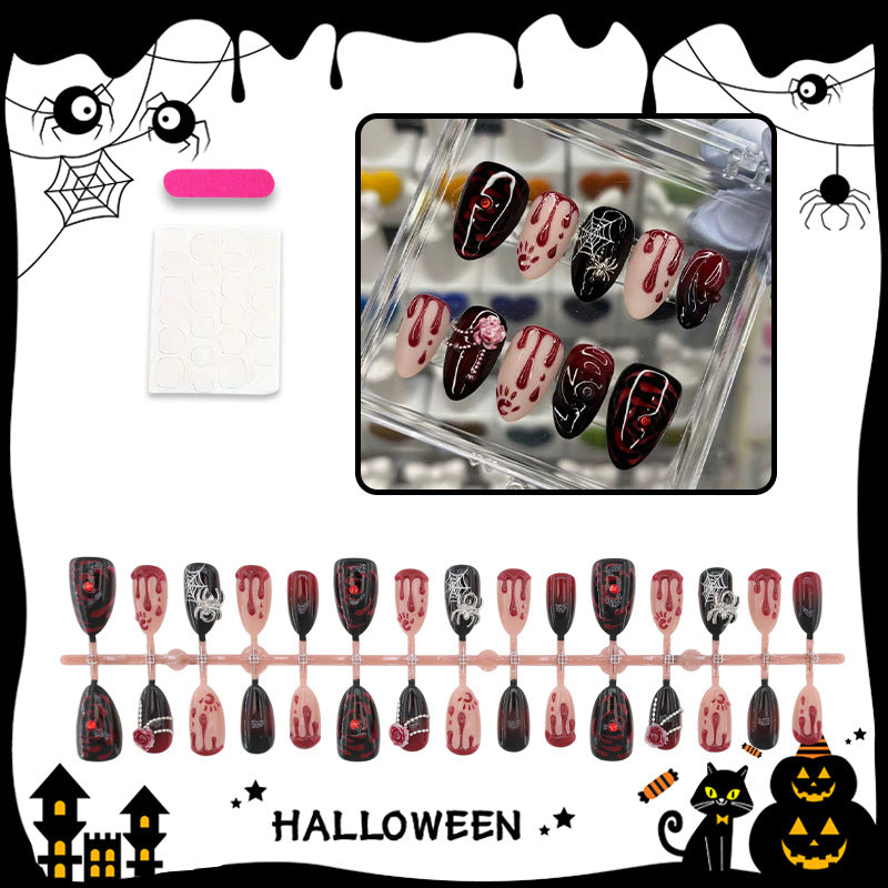 Halloween Kunstnagelset mit gruseligen Motiven Karnz