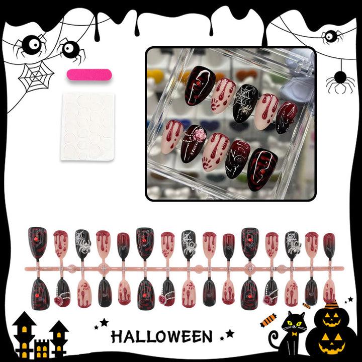 Halloween Kunstnagelset mit gruseligen Motiven Karnz