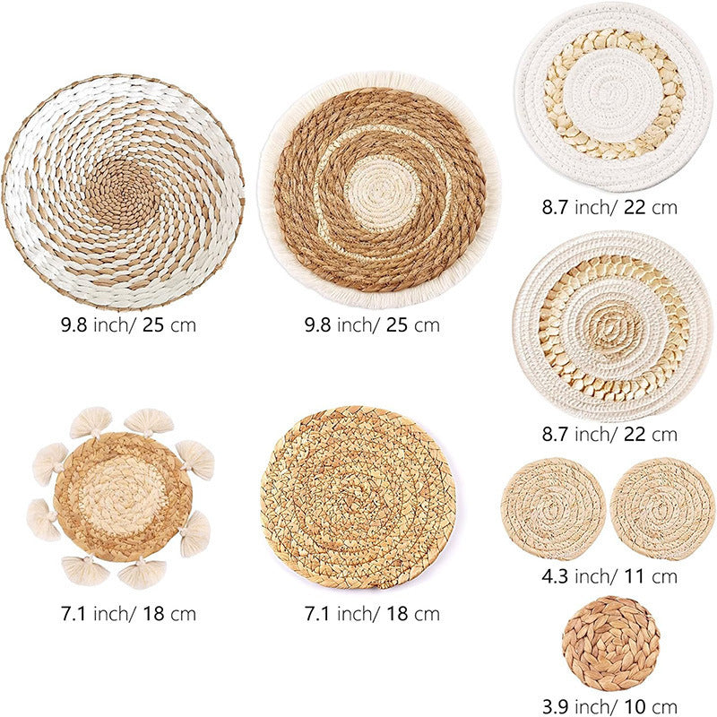 Runde Tischdecke Aus Naturmaterialien Karnz