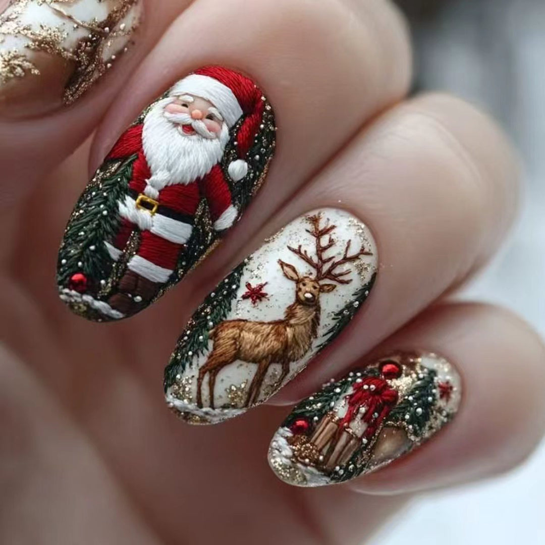 Weihnachtskunstnägel Karnz