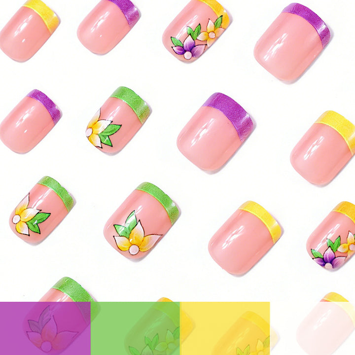 Künstlerisches Floral-Nagelkunst-Set Karnz