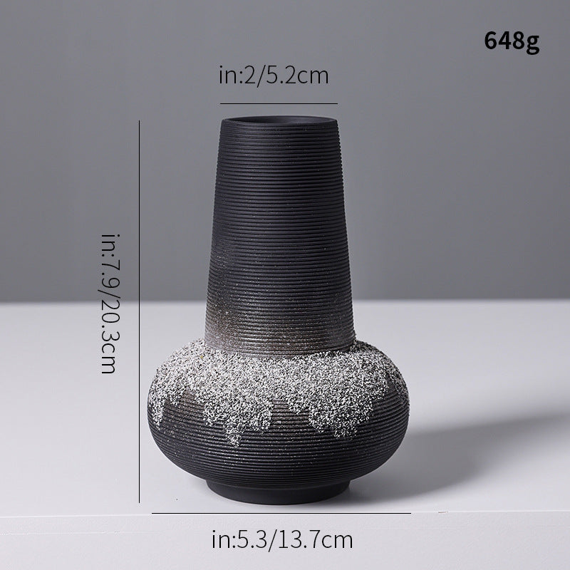 Künstlerische Textur Steingut Vase