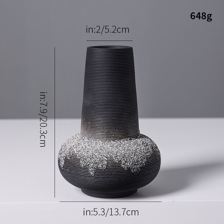 Künstlerische Textur Steingut Vase