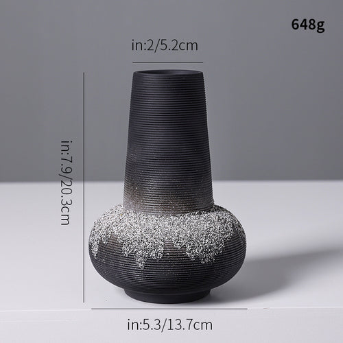 Künstlerische Textur Steingut Vase