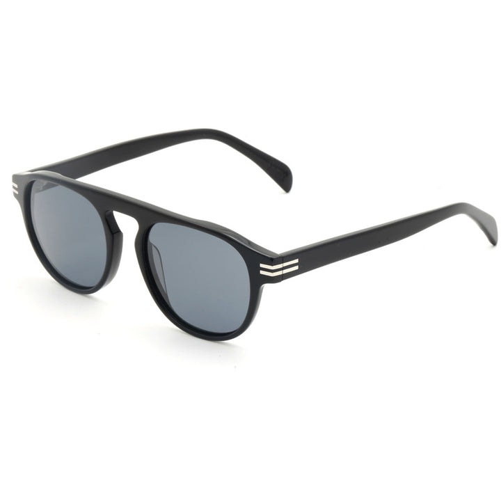 Damen modische Sonnenbrille mit schmalem Rahmen und stylischen Akzenten Karnz