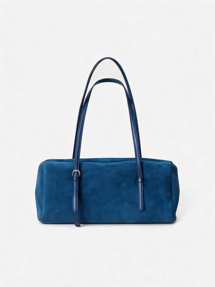Lange-Träger Wildleder Box Tote Tasche