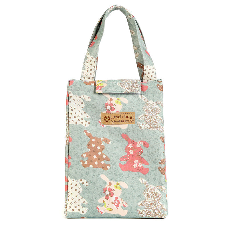Isolierte Kaninchen Design Lunch Tasche