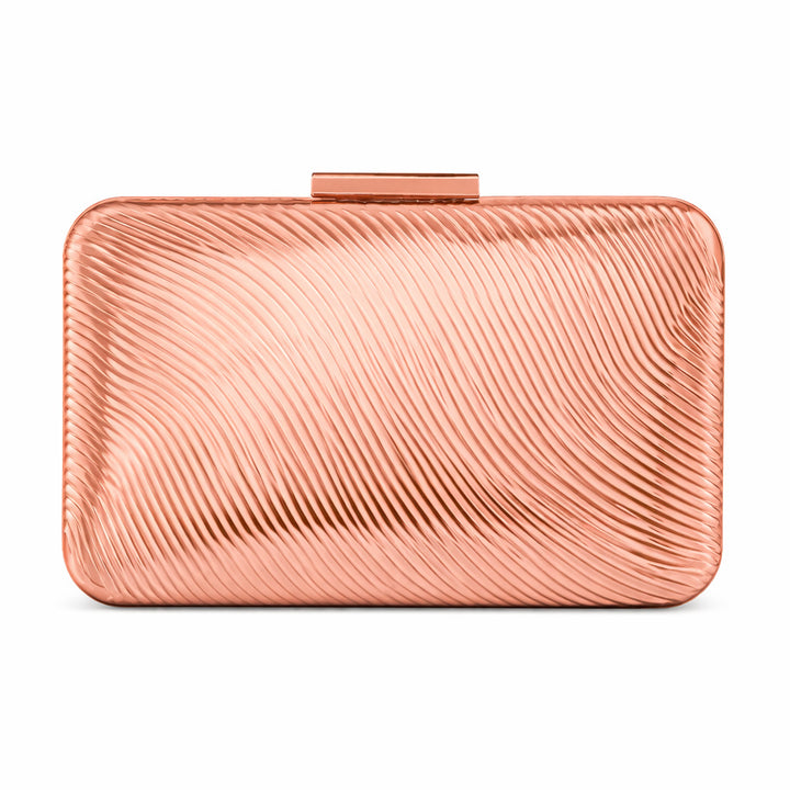 Skulptierte Metall-Clutch