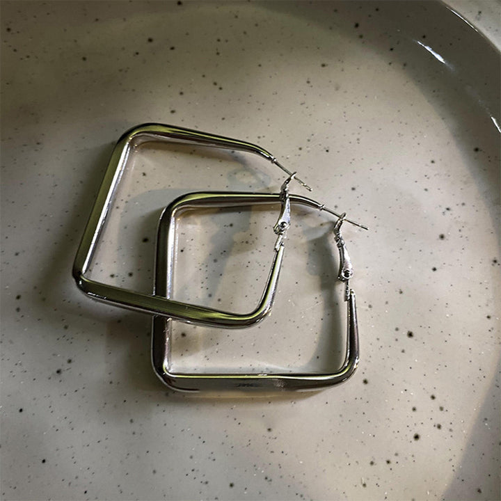 Quadrat-Ohrstecker Aus Hochwertigem Edelstahl Karnz