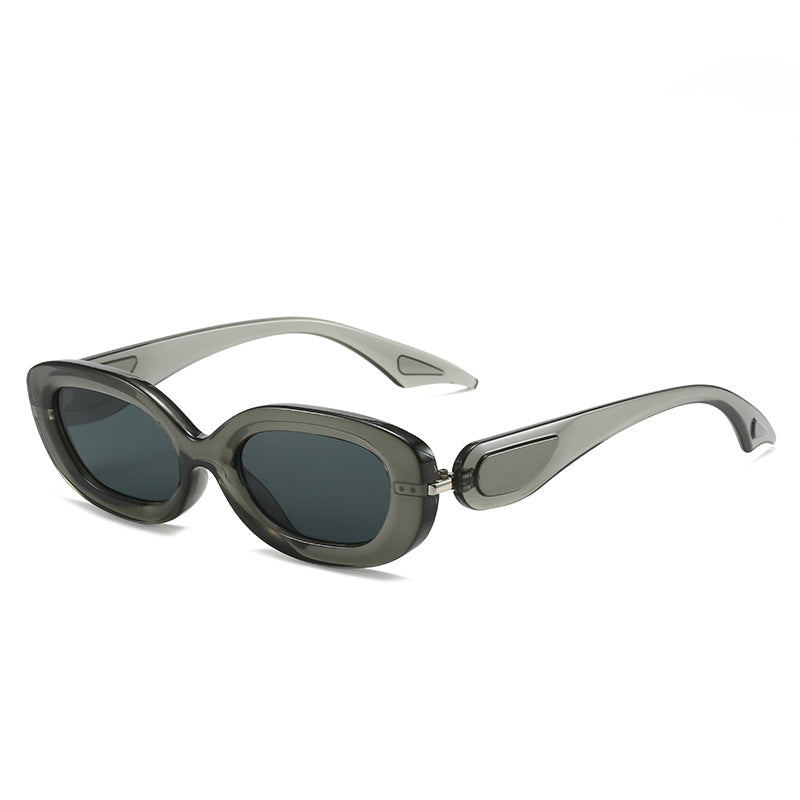 Damen modische Sonnenbrille mit stilvollem, geschwungenem Rahmen Karnz