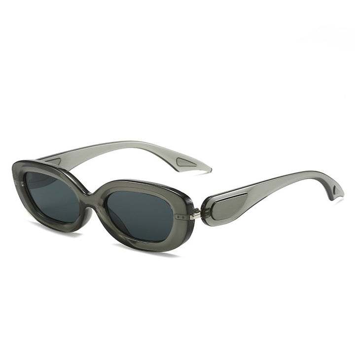 Damen modische Sonnenbrille mit stilvollem, geschwungenem Rahmen Karnz