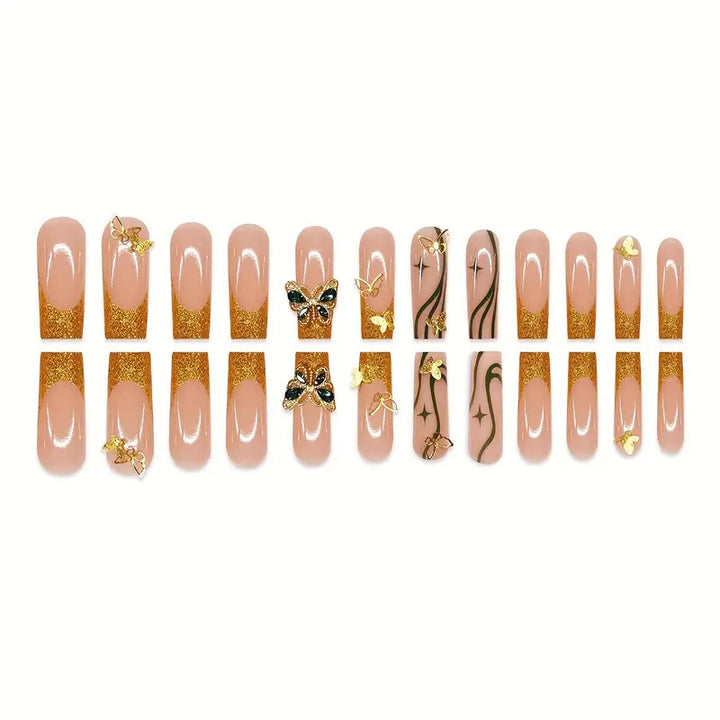 Künstlerisches Schmetterlings-Nagelkunst-Set Karnz