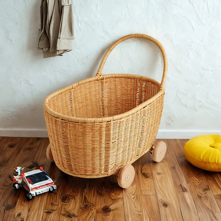 Rollen Woven Storage Cart Karnz