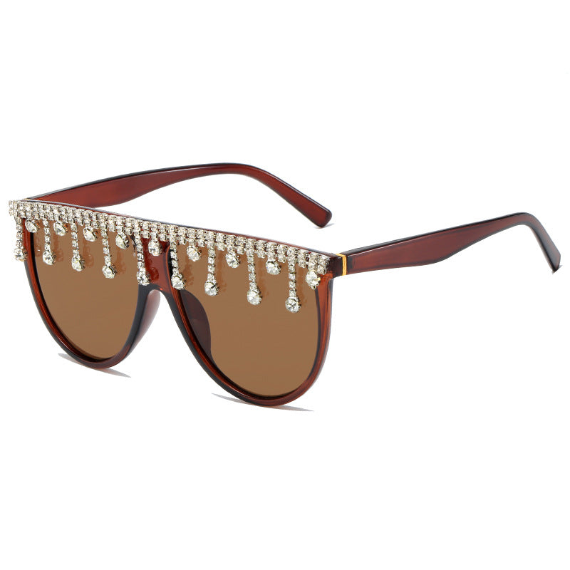 Damen Dekorative Glamour-Sonnenbrille Karnz