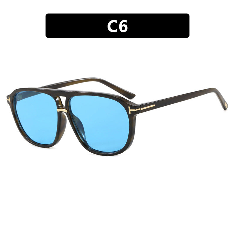 Damen quadratische Sonnenbrille mit luxuriösem Schildkrötenmuster und polarisierenden Gläsern Karnz