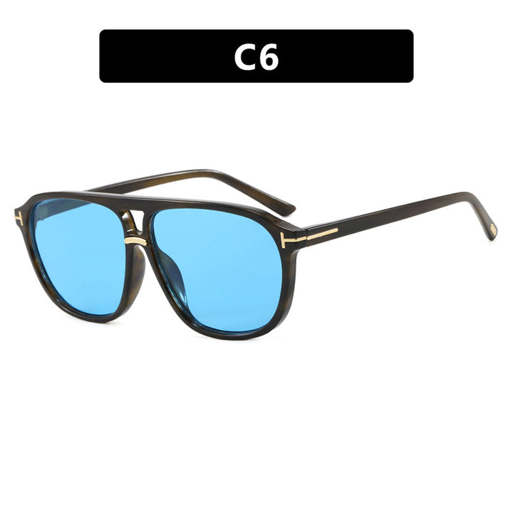 Damen quadratische Sonnenbrille mit luxuriösem Schildkrötenmuster und polarisierenden Gläsern Karnz
