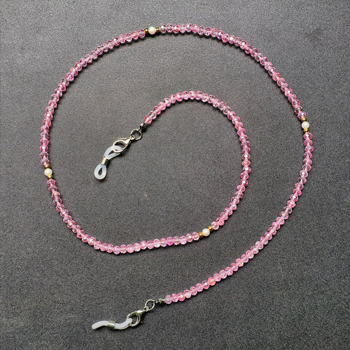Elegante Brillenhalterkette mit Bunten Perlen Karnz