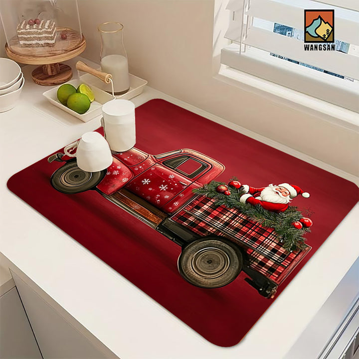 Festliche Weihnachtsküchenmatte