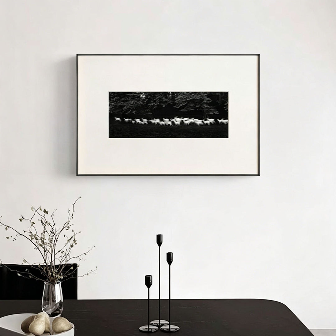 Panoramische Tierwelt Gerahmte Wandkunst