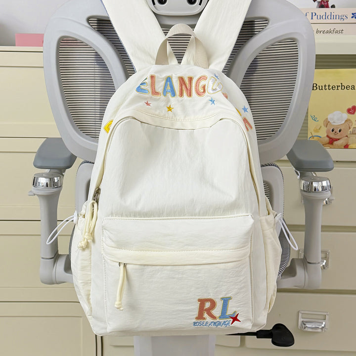 Stilvoller bestickter Grafik-Rucksack Karnz
